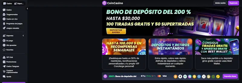 Coin Casino – Cripto Casino Sin Licencia con Bitcoin y Monero